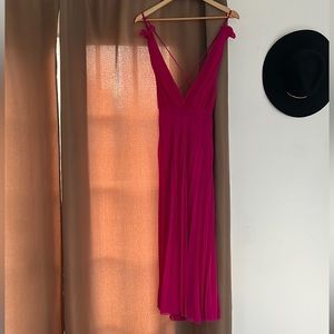 Never worn magenta Zara dress